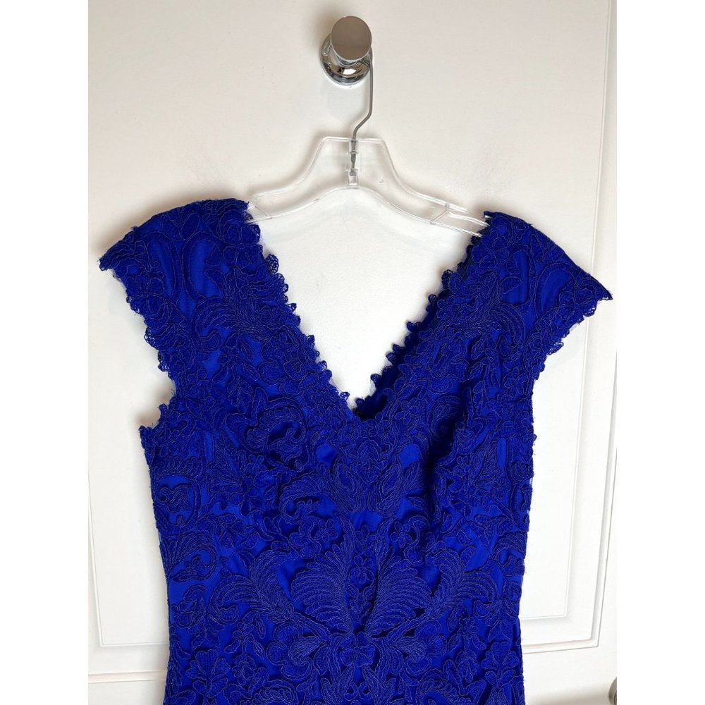 Tadashi Shoji Royal Blue Lace Midi Dress - Picture 3 of 12